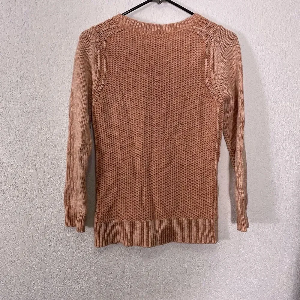 Sparrow | Anthropologie Orange‎ Knit Crewneck Pullover Sweater Size Small